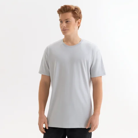 Футболка унисекс Крис (Kris), 150 гр., светло-серая, размер M