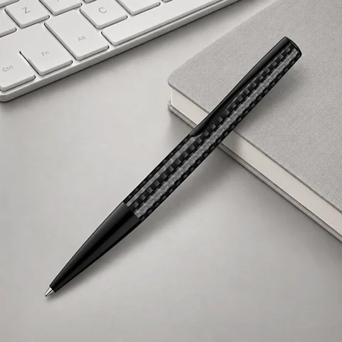 Ручка шариковая металлическая «Elegance» из карбонового волокна