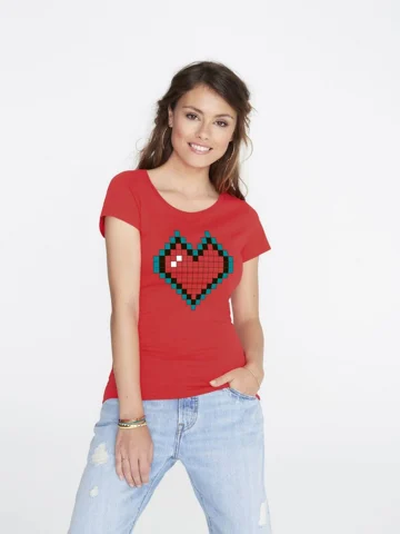 Футболка женская Pixel Heart