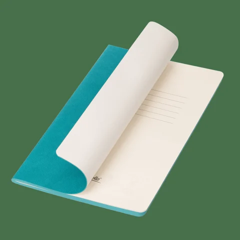 Блокнот Корса слим (Corsa slim), бирюзовый