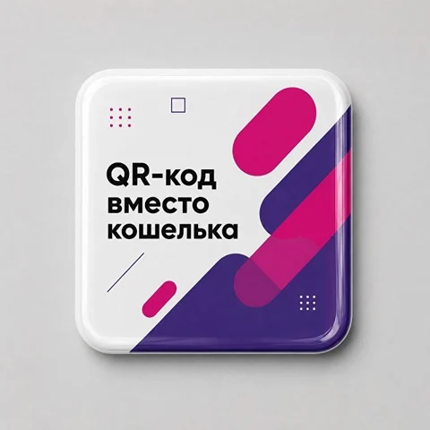 Объемный стикер из смолы для прикассовой зоны