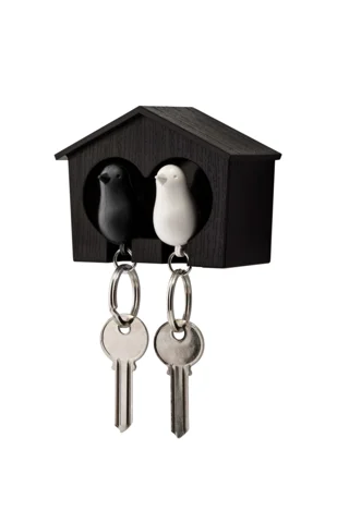 Держатель и брелок для ключей Duo Sparrow, черный