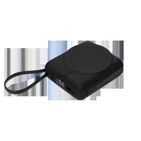 Внешний аккумулятор с подсветкой Риттер PD (Ritter PD) 10000mAh с функцией беспроводной зарядки 15W, черный