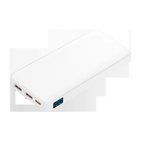 Внешний аккумулятор с подсветкой Анкор Плюс PD (Ancor PD Plus) 10000 mAh, белый