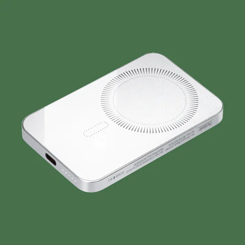 Внешний аккумулятор Артекс PD (Artex PD) 5000mAh с функцией беспроводной зарядки 15W, серебряный