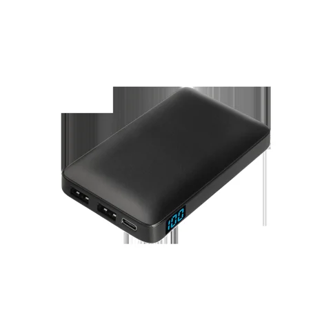 Внешний аккумулятор с цветной подсветкой Анкор Макс (Ancor Max) 5000 mAh, черный