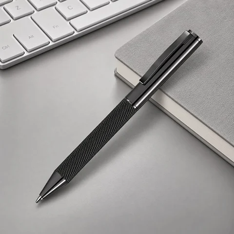 Ручка металлическая шариковая из сетки «MESH»