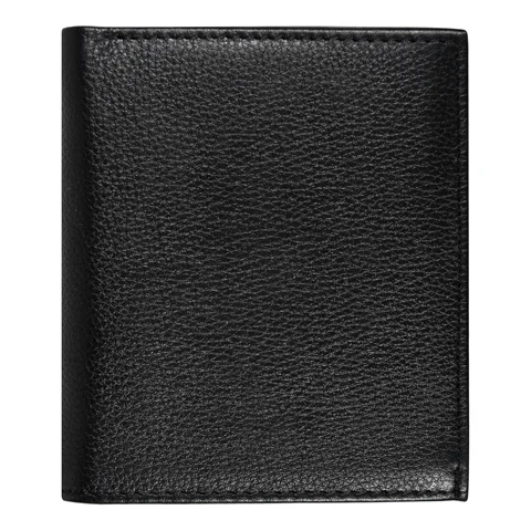 Кошелек с картхолдером Leather Plain, чёрный