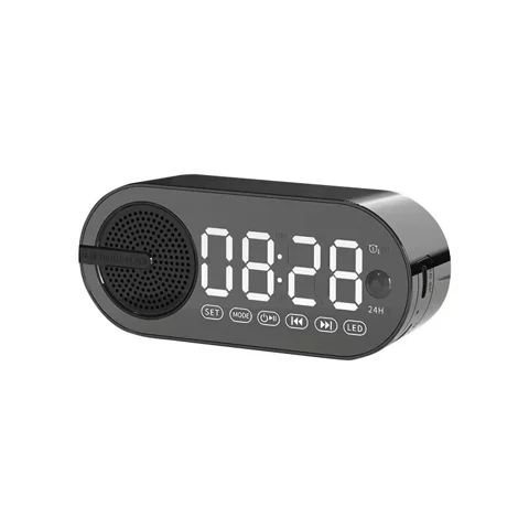 Колонка беспроводная MyTone Sound Clock c часами, черная