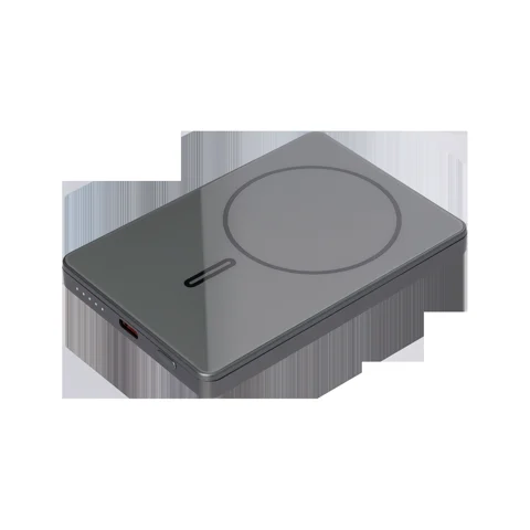 Внешний аккумулятор Оникс PD (Onyx PD) 5000mAh с функцией беспроводной зарядки 15W, серый