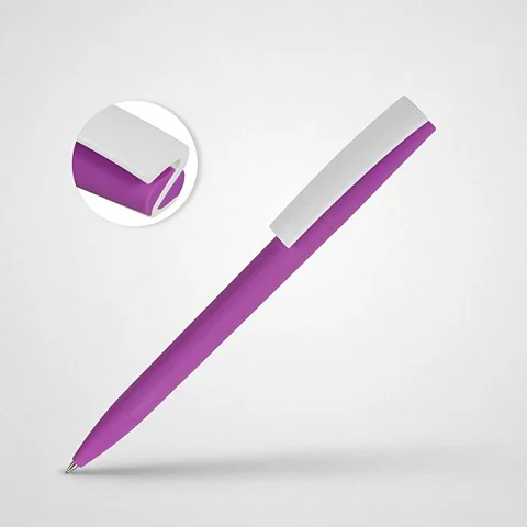 Ручка пластиковая soft-touch шариковая «Zorro»