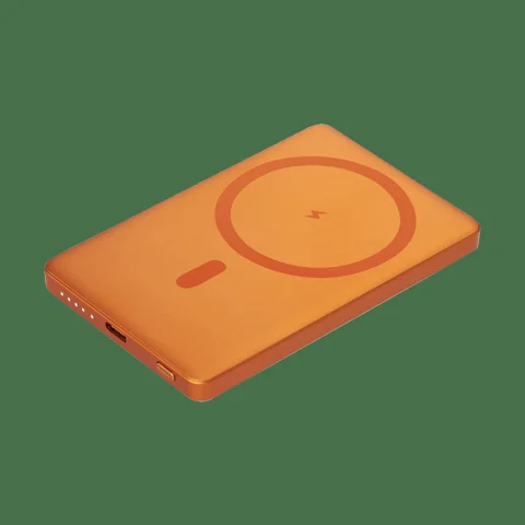Внешний аккумулятор Атлантис (Atlantis) PD 5000mAh с функцией беспроводной зарядки 15W, оранжевый
