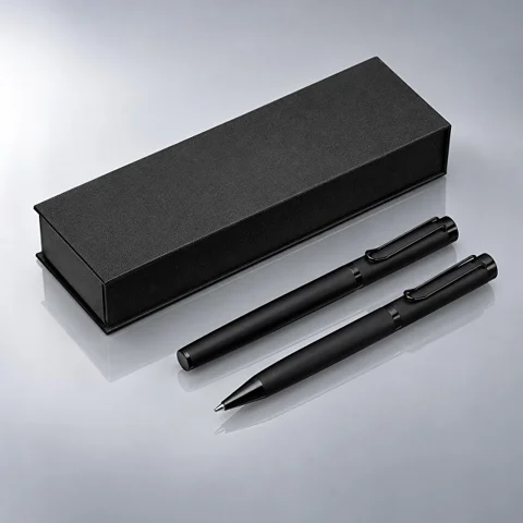 Подарочный набор из 2-х ручек «Black Lama» soft-touch