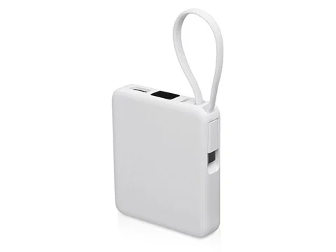 Внешний аккумулятор со встроенным кабелем USB-C «Дэнси», 5000 мАч